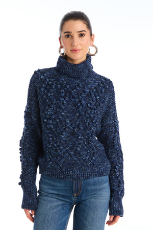 Allison Daphne Sweater in Midnight Space Dye