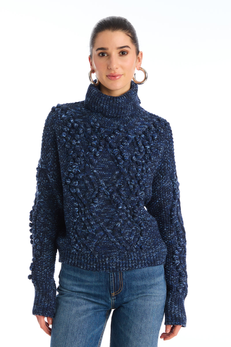Allison Daphne Sweater in Midnight Space Dye