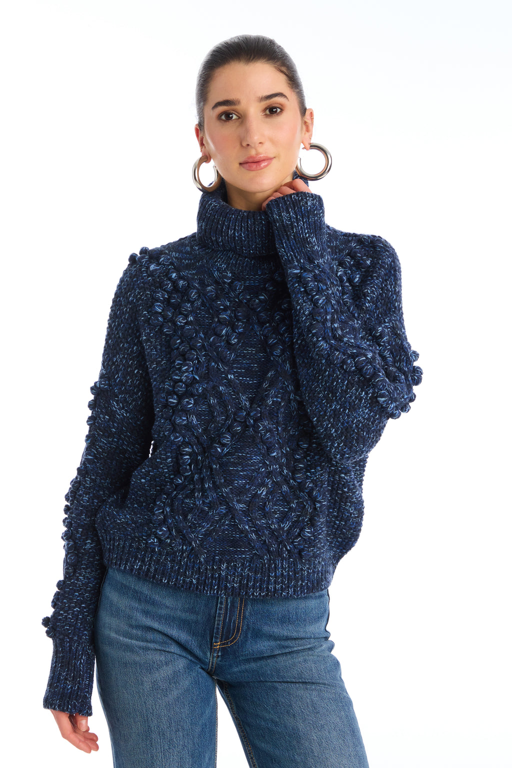 Allison Daphne Sweater in Midnight Space Dye