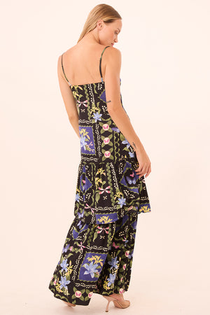 Misa Paulette Dress in Patchwork Butterfly
