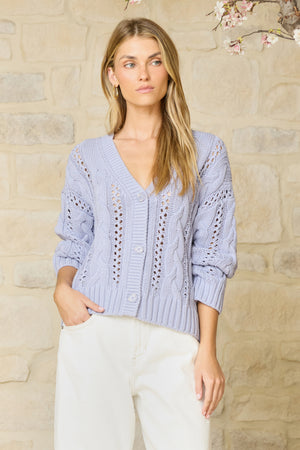 Stitches + Stripes Ashlyn Cardigan in Aura