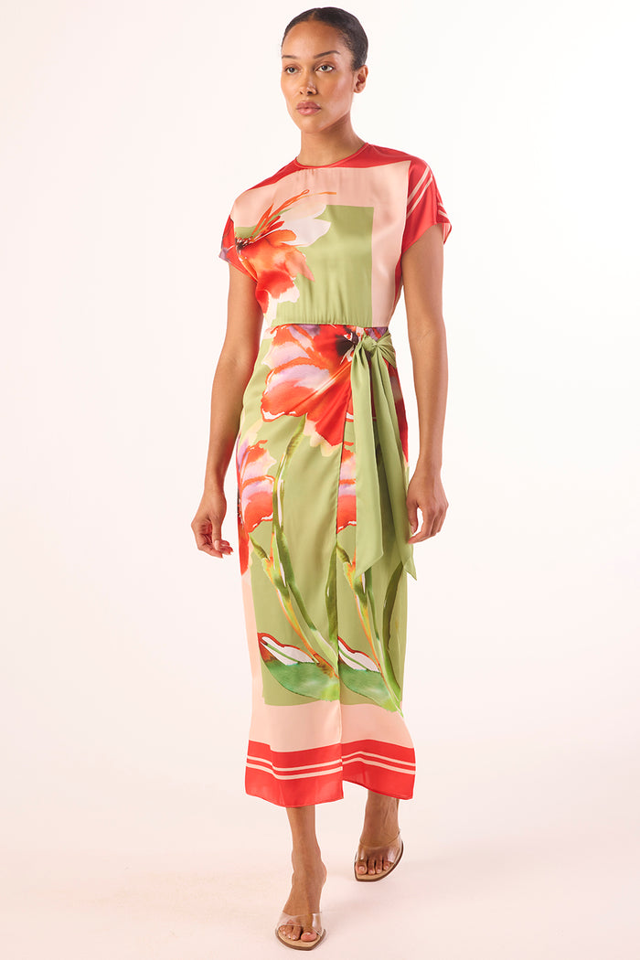 Misa Devorah Dress in Scarf Flora