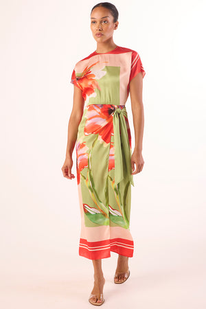 Misa Devorah Dress in Scarf Flora