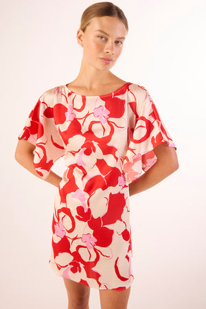 Misa Aleka Dress in Orchid Abstract
