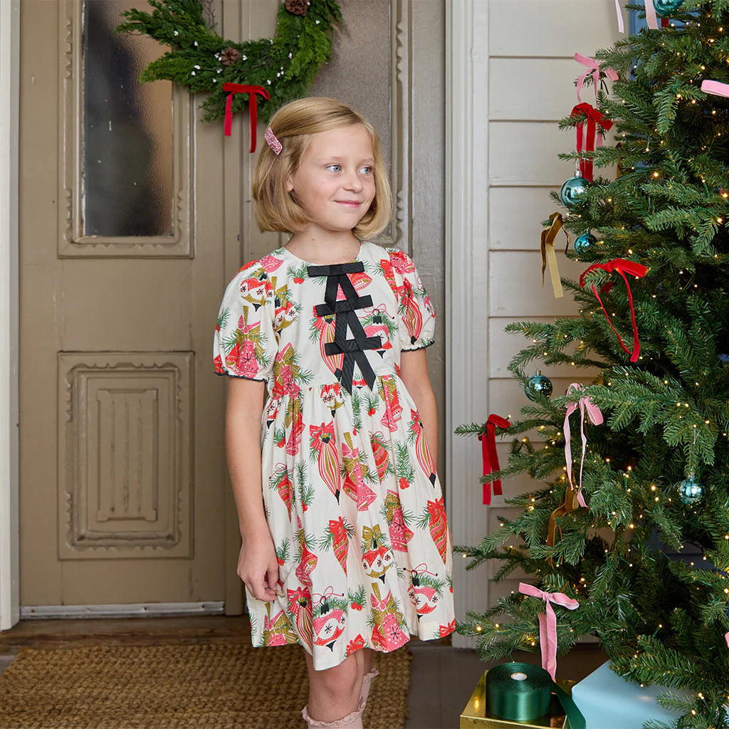 Pink Chicken Hermione Dress in Holly Bells