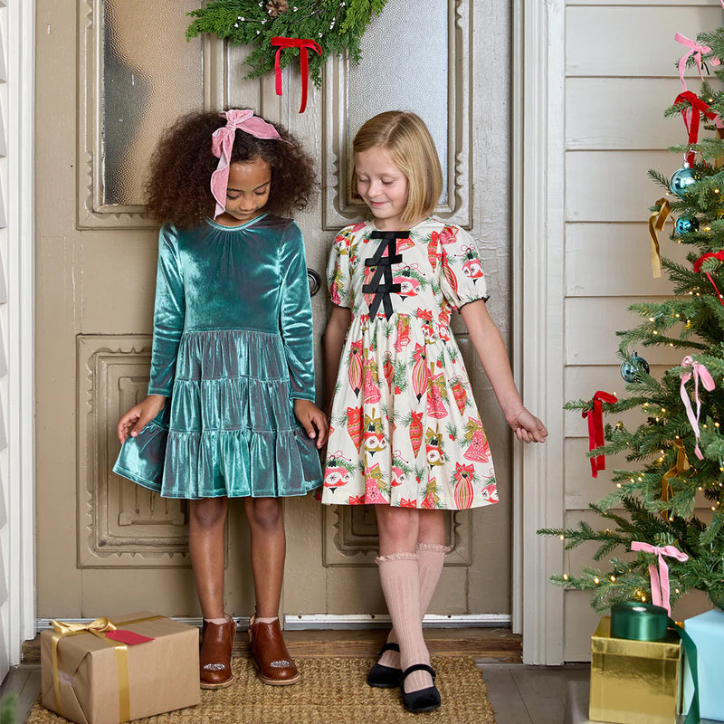 Pink Chicken Hermione Dress in Holly Bells