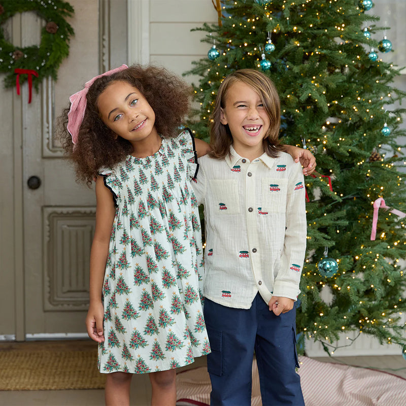 Pink Chicken Stevie Dress in Vintage Trees