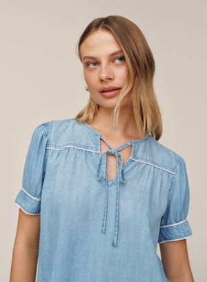 B20166-549-601 - SHORT SLEEVE PULLOVER WITH TRIM