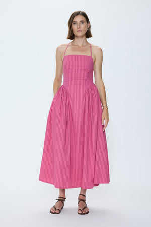 Pistola Sadee Dress in Magenta Stripe