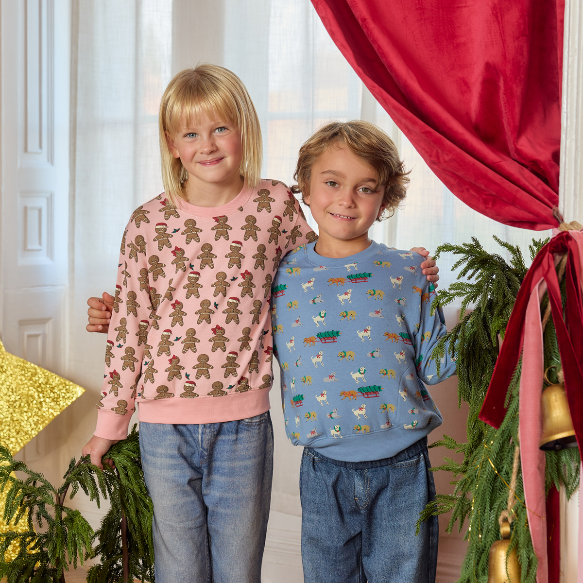 Coop Kids by Pink Chicken Play Sweatshirt in Holiday Labs