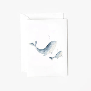 Emily Lex Studio Mini Enclosure Notecard in Baby Whale