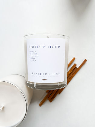 Feather + Finn 12oz Golden Hour Tumbler Candle