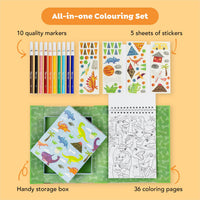 Tiger Tribe Dinosaur Coloring Set