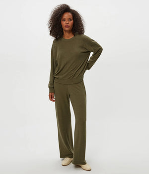 Michael Stars Jones Wide Leg Pant in Topiary