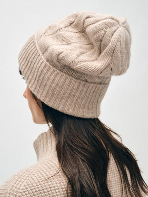 White + Warren Cashmere Cable Beanie - Multiple Colors!