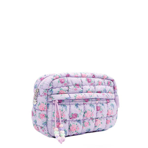 OMG Accessories Quilted Scrunchies Floral Printed Pouch