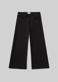 Citizens of Humanity Lyra Long Wide Leg Jean In Plush Black