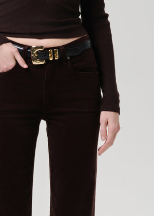Citizens of Humanity Palma Straight Corduroy in Dark Barrister