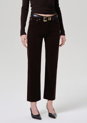 Citizens of Humanity Palma Straight Corduroy in Dark Barrister