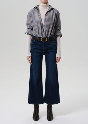 Citizens of Humanity Lyra Wide Leg Crop with Clean Hem in Dakota