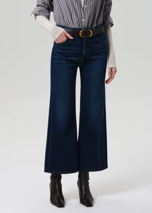 Citizens of Humanity Lyra Wide Leg Crop with Clean Hem in Dakota
