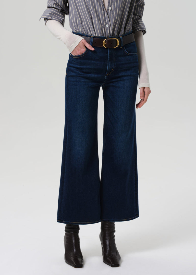 Citizens of Humanity Lyra Wide Leg Crop with Clean Hem in Dakota