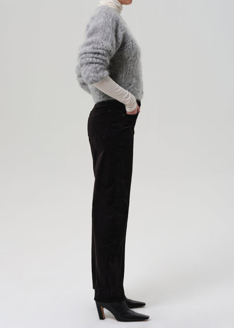 Citizens of Humanity Ayla Velvet Pant in Black