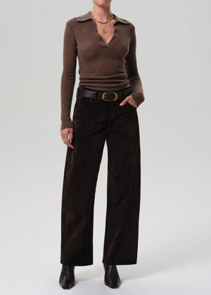 Citizens of Humanity Ayla Velvet Pant in Espresso