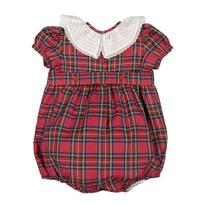 Sal & Pimenta Christmas Magic Tartan Romper