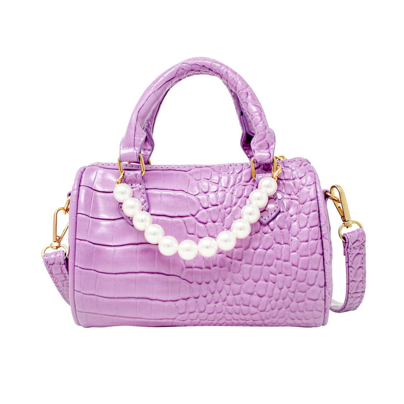 Zomi Gems Crocodile Pearl Duffle Handbag-Multiple Colors!