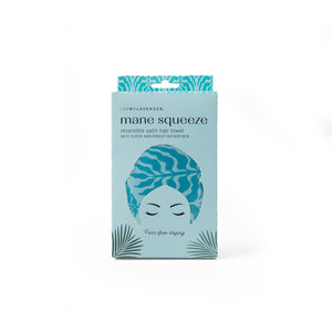 Lemon Lavender Mane Squeeze Reversible Satin Hair Towel