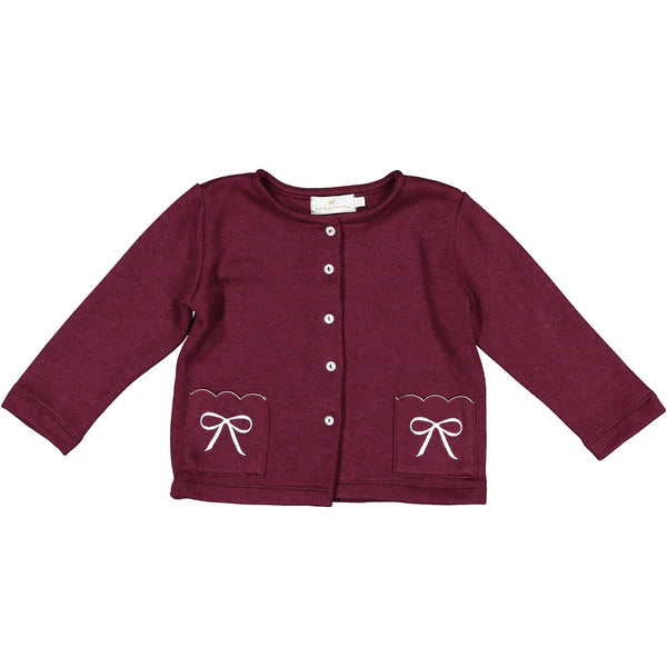 Sal & Pimenta Bow Pocket Cardigan with Bows