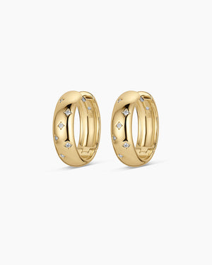 Gorjana Celeste Hoops in Gold