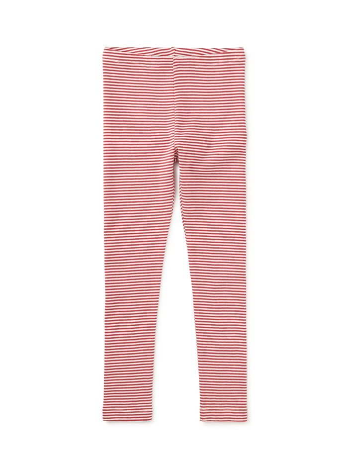 Tea Collection Striped Leggings in Orchid Mauve