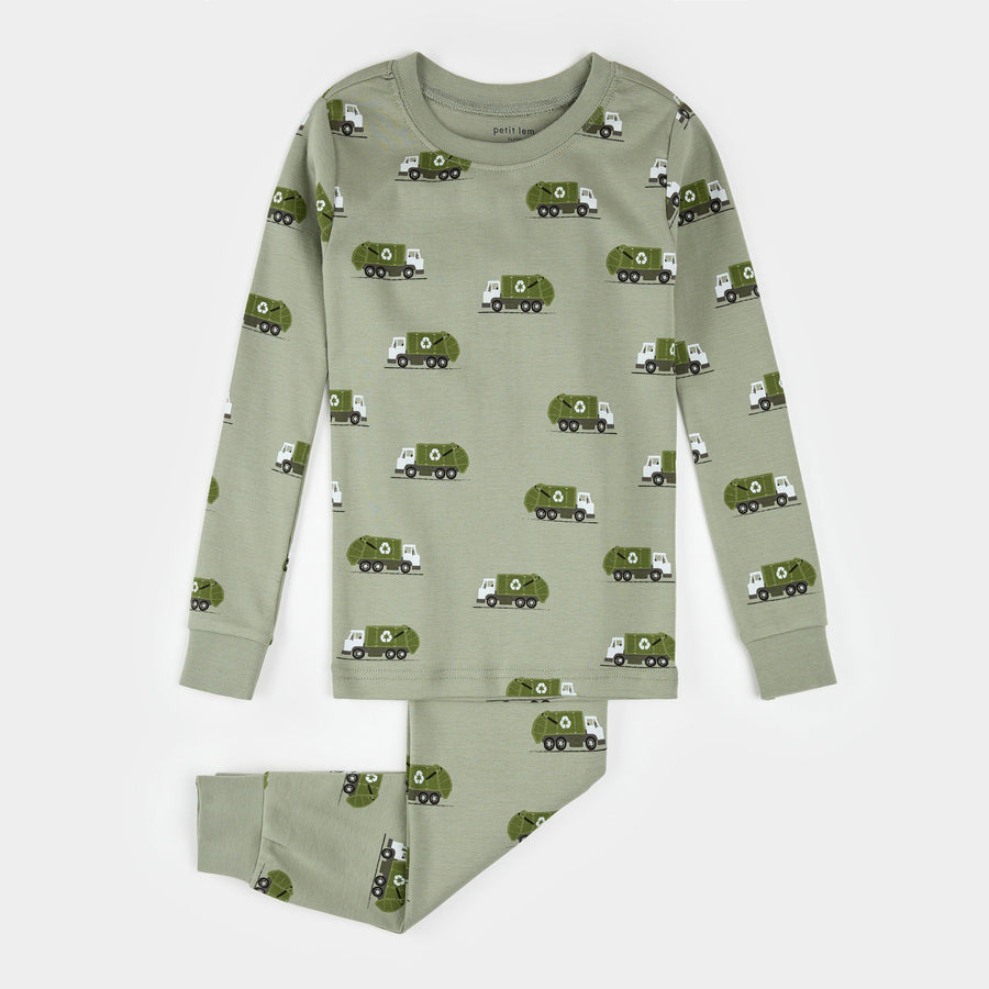 Petit Lem Pajama Set in Recycling Truck