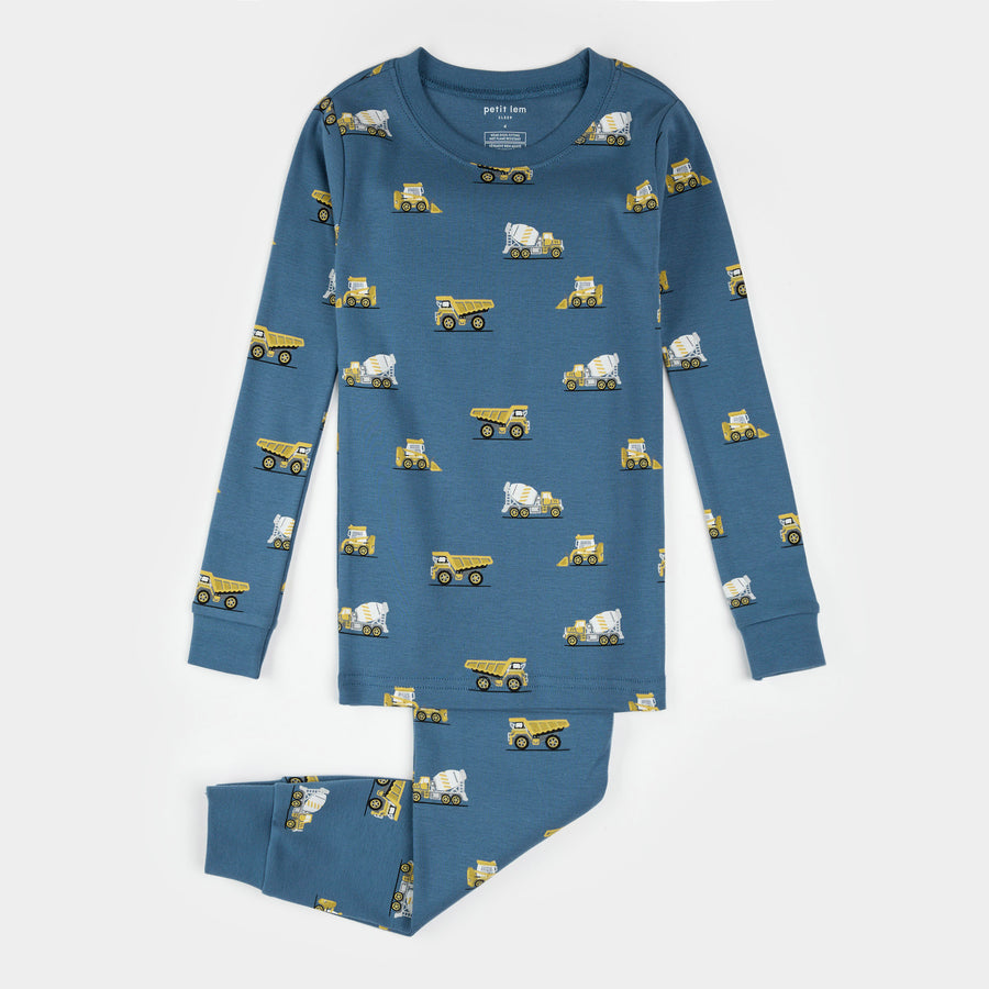 Petit Lem Pajama Set in Construction