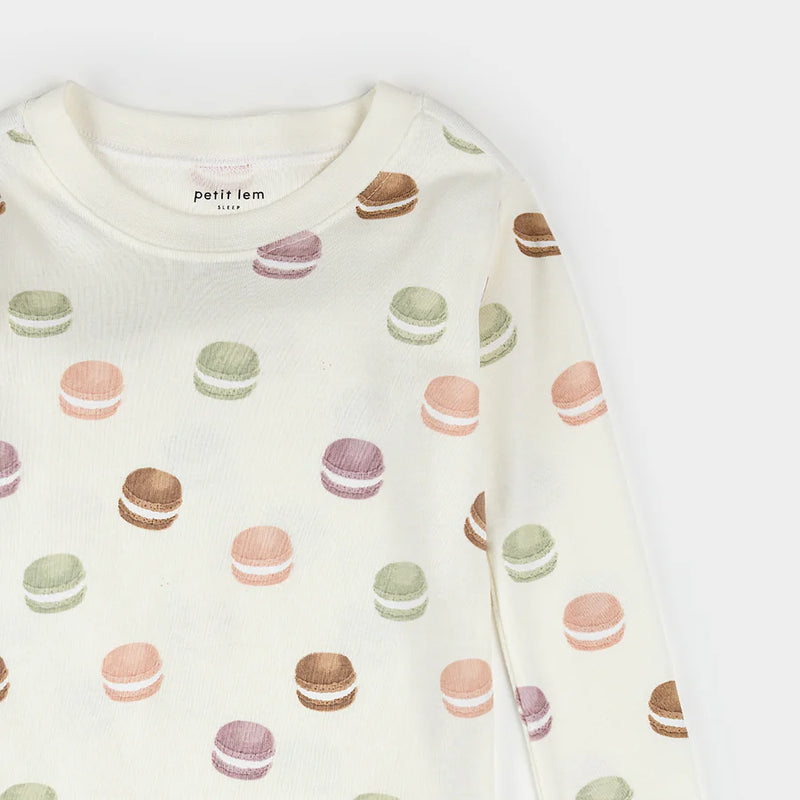 Petit Lem Pajama Set in Macarons
