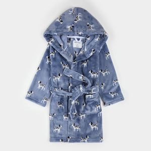 Petit Lem Plush Robe in Dalmations