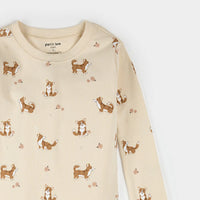 Petit Lem Pajama Set in Corgis