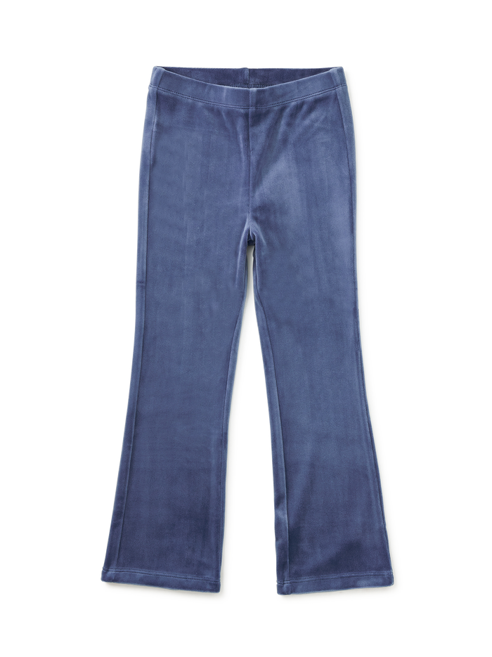 Tea Collection Very Velour Flare Pant in Naval Blue