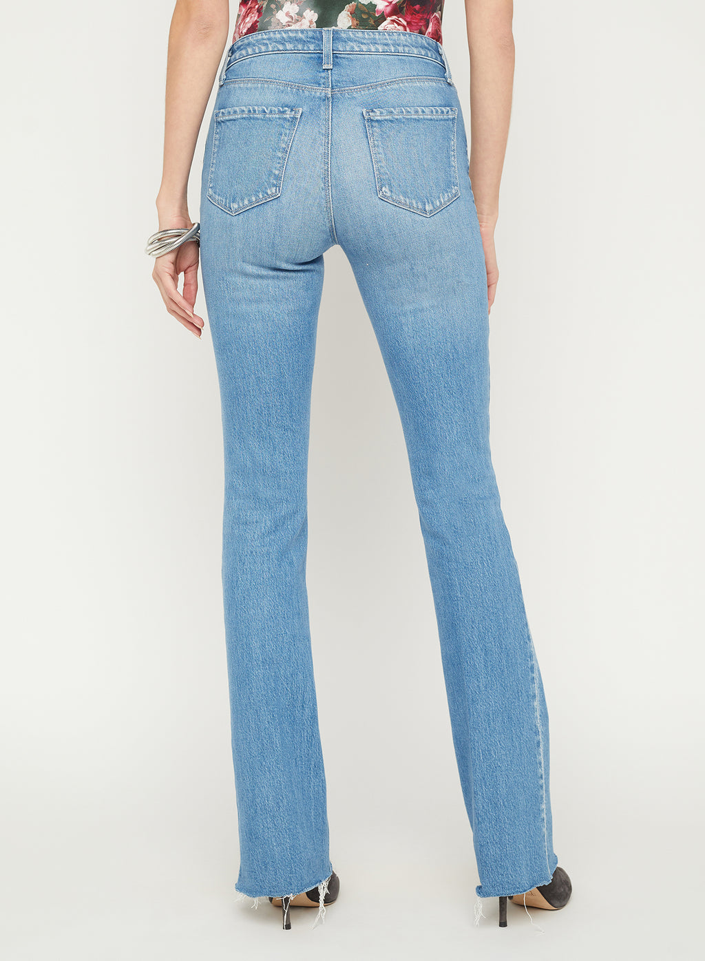 L'Agence Ruth High Rise Straight Leg Jean in Vista