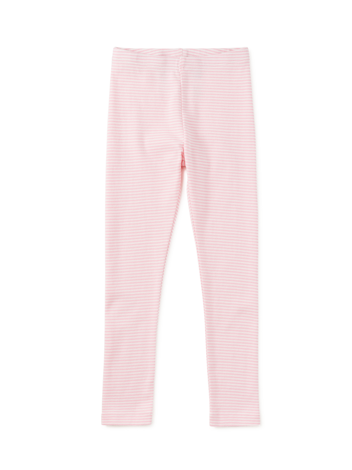 Tea Collection Striped Leggings in Pink Lady