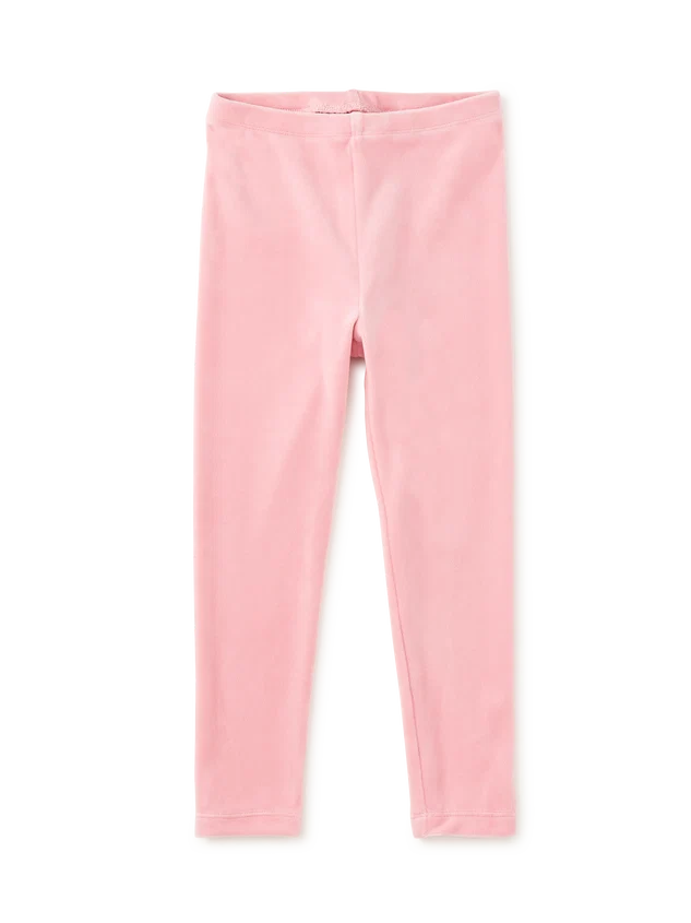 Tea Collection Velour Leggings in Honeysuckle Rose