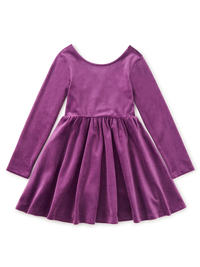 Tea Velour Play Dress Cosmic Berry