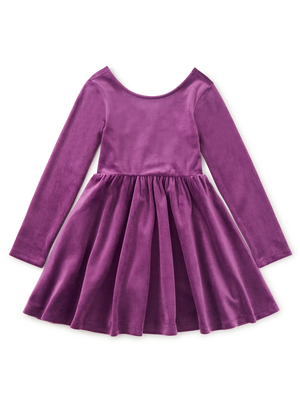 Tea Velour Play Dress Cosmic Berry