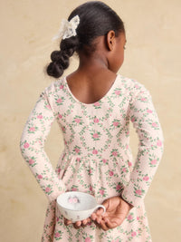 Tea Collection Printed Ballet Dress in Wallpaper Floral