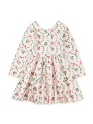 Tea Collection Printed Ballet Dress in Wallpaper Floral