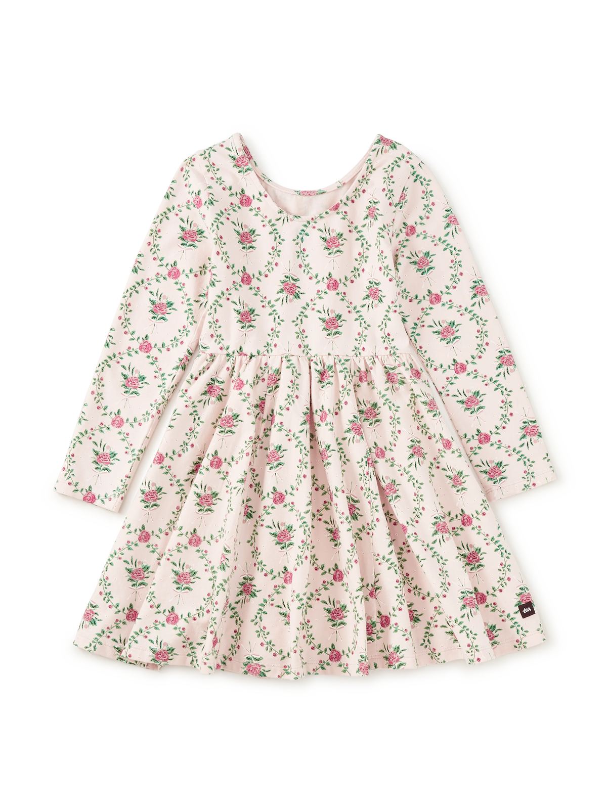 Tea Collection Printed Ballet Dress in Wallpaper Floral
