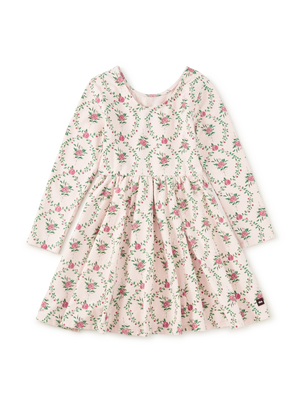 Tea Collection Printed Ballet Dress in Wallpaper Floral