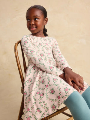 Tea Collection Printed Ballet Dress in Wallpaper Floral